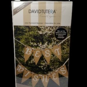 Jute Pennant Banner 47 Pieces Party Wedding